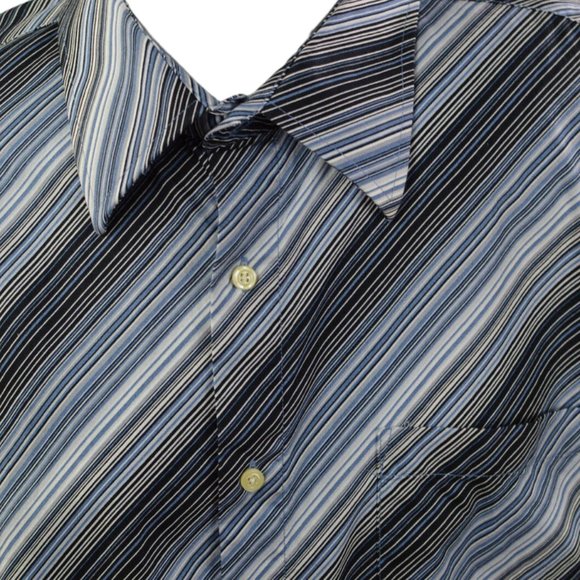EIGHTY EIGHT Men sz XXL Shirt Long Sleeves Buttons up 100% Cotton Stripes - Picture 2 of 10